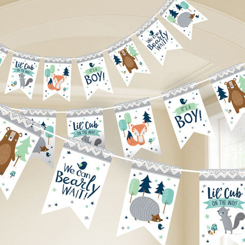Bear-ly Wait Pennant Paper Bunting