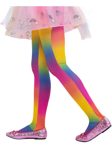 Kids Opaque Rainbow Ombre Tights