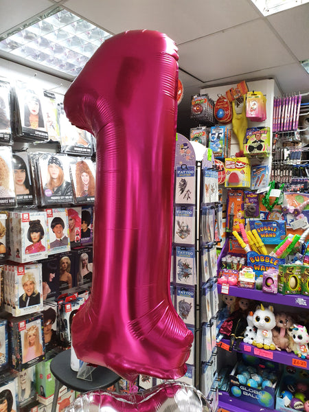 34 Inch Magenta Number 1 Foil Balloon