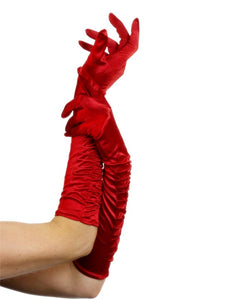 Long Red Temptress Gloves
