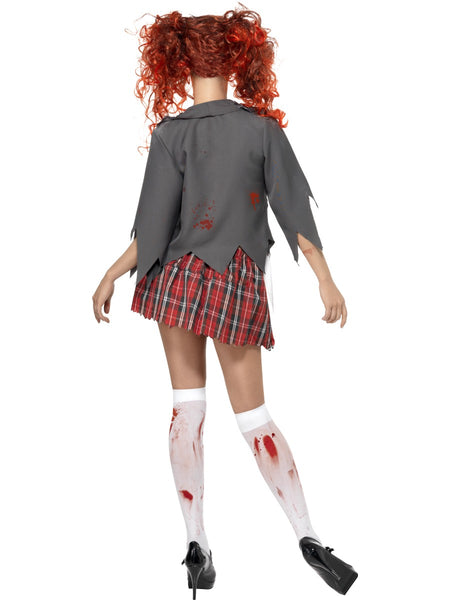 High School Horror Zombie School Girl Costume