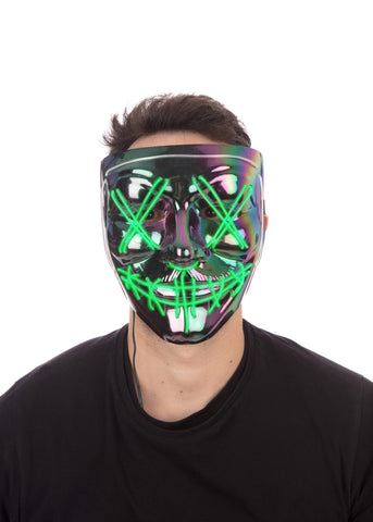 Anarchy Iridescence Light-Up Mask