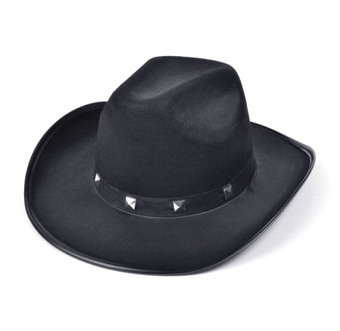 Black Studded Cowboy Hat