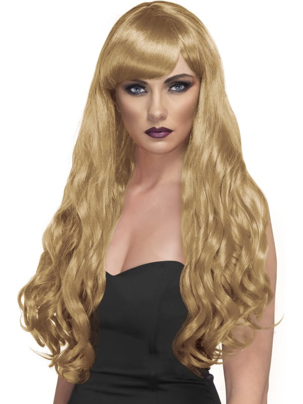 Long blonde hotsell curly wig