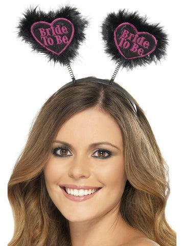Black Bride to Be Love Heart Boppers