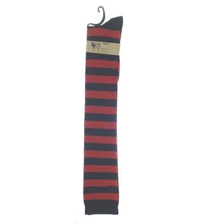 Red and Black Striped Welly Socks