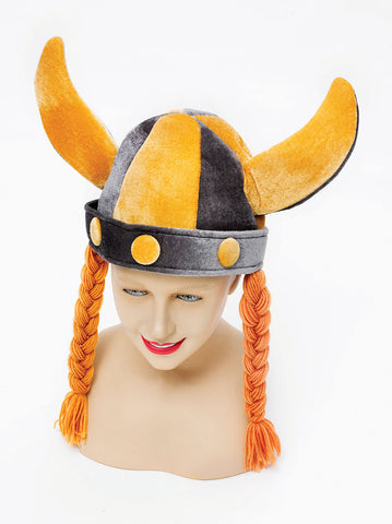 Soft Viking Helmet with Plaits