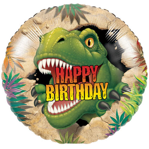 18 Inch Dino Blast Birthday Foil Balloon