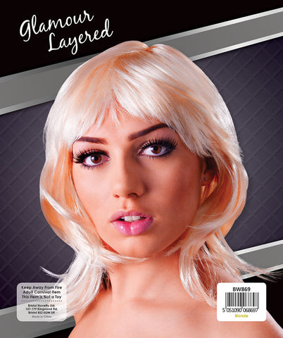 Blonde Glamour Layered Wig