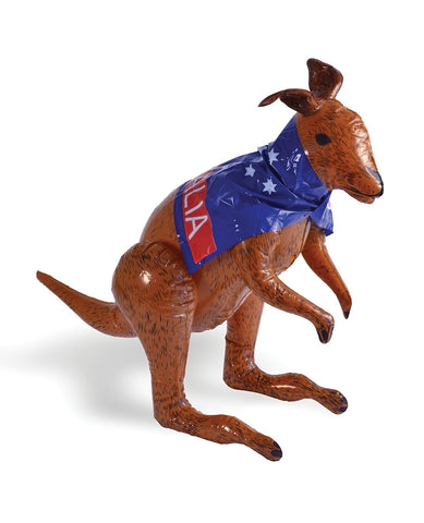 Inflatable Kangaroo with Australian Flag Cape!