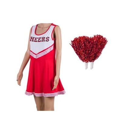 Red & White Cheerleader Costume