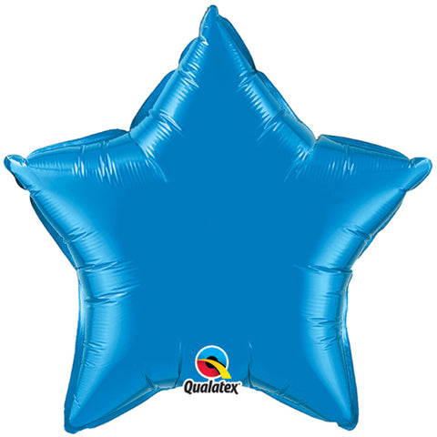 20 Inch Sapphire Blue Star Foil Balloon