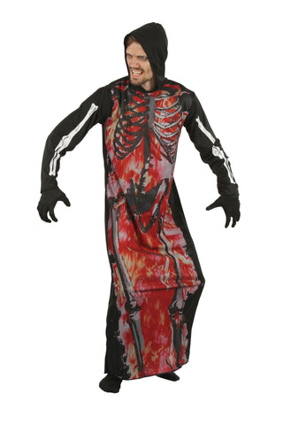 Skeleton on Fire Costume