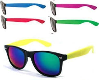 Mirrored Sunglasses with Coloured Arms
