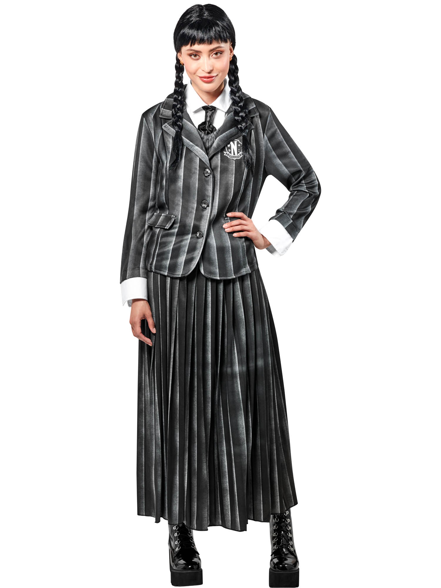 Adult Wednesday School Uniform Costume