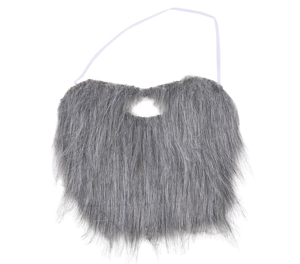 Grey Mid-Length Beard & Tash