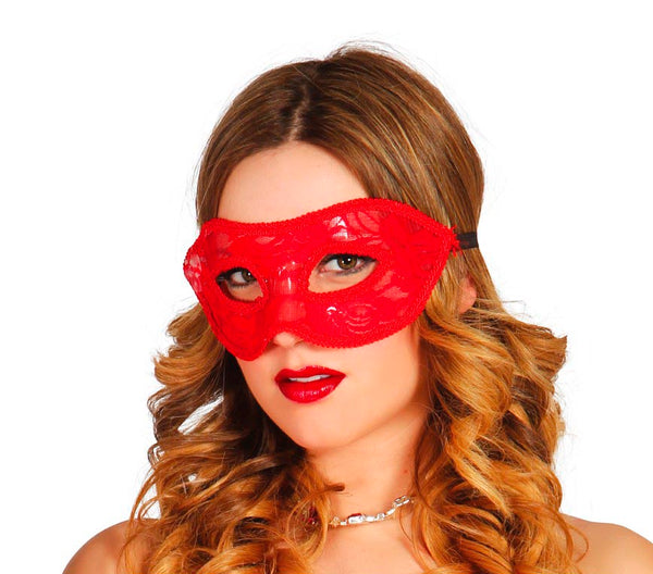 Red Lace Eye Mask