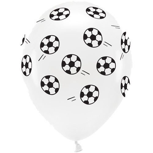 12 inch Football Eco Latex Balloons (6pk)