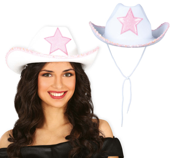 White Star Cowboy Hat