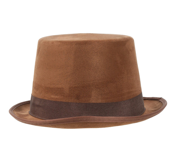 Brown Felt Topper Hat