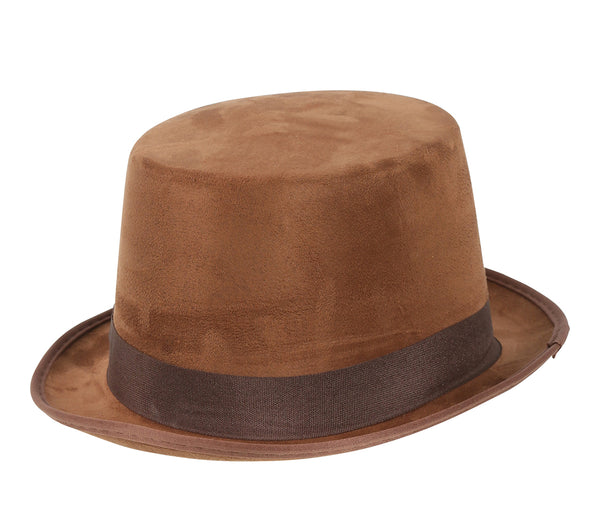 Brown Felt Topper Hat