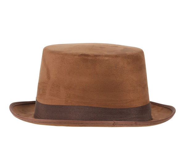 Brown Felt Topper Hat