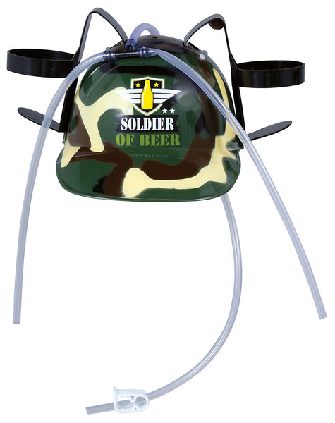 Soldier Drinking Helmet