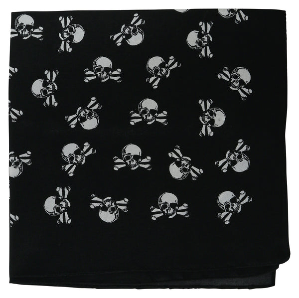 Black Skull & Crossbones Pirate Bandana