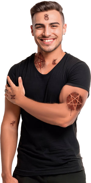Bleeding Satanic Temporary Tattoo Transfers