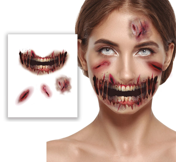 Abrasions Temporary Tattoo Transfers