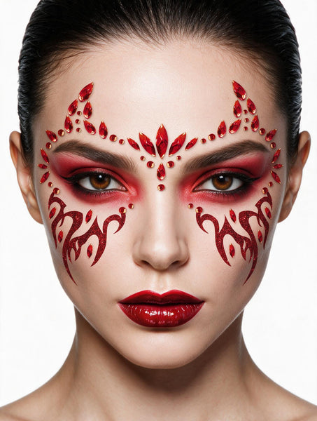 Demon Halloween Face Jewels