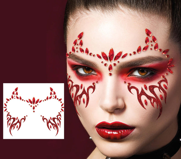 Demon Halloween Face Jewels
