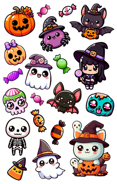 Halloween Temporary Tattoo Sheet