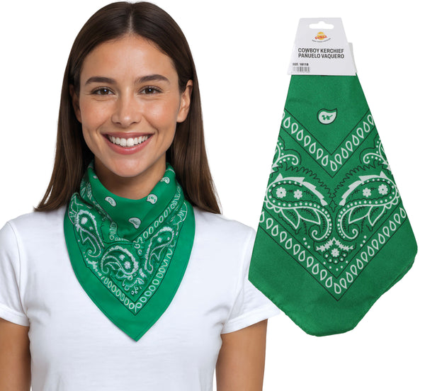 Green Cowboy Bandana