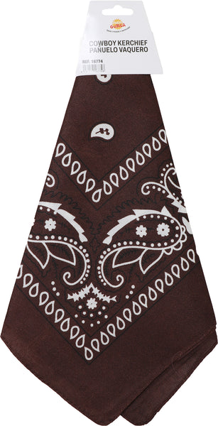 Brown Cowboy Bandana
