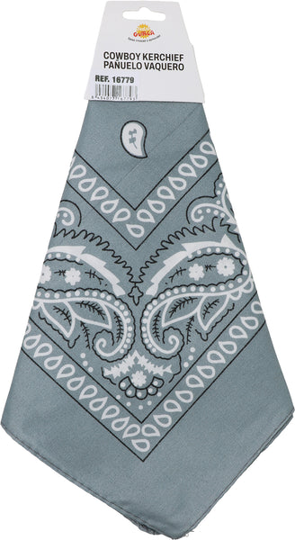 Grey Cowboy Bandana