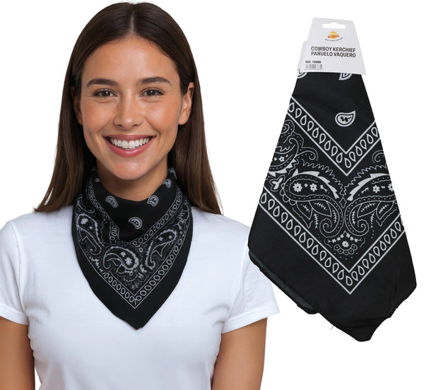 Black Cowboy Bandana
