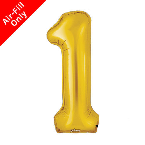 16 inch Gold Number 1 Foil Balloon