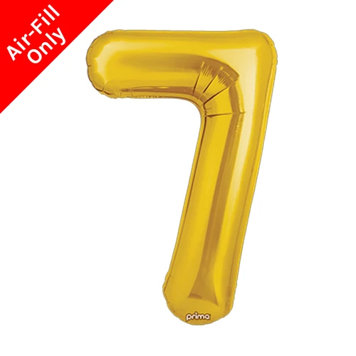 16 Inch Gold Number 7 Foil Balloon