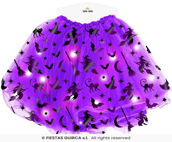 Purple Light-Up Witch Tutu