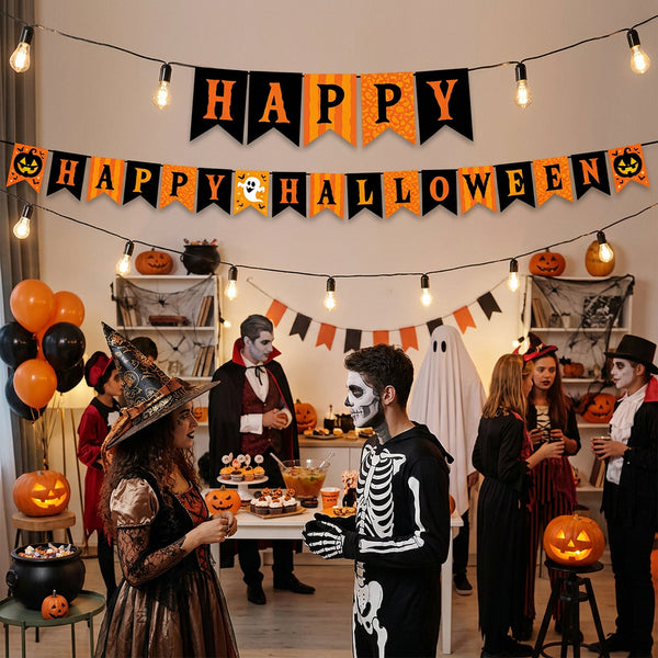 Happy Halloween Paper Garland Decoration