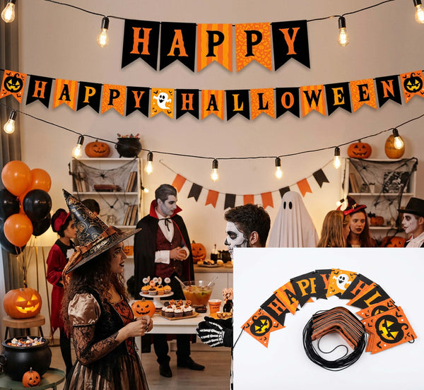 Happy Halloween Paper Garland Decoration
