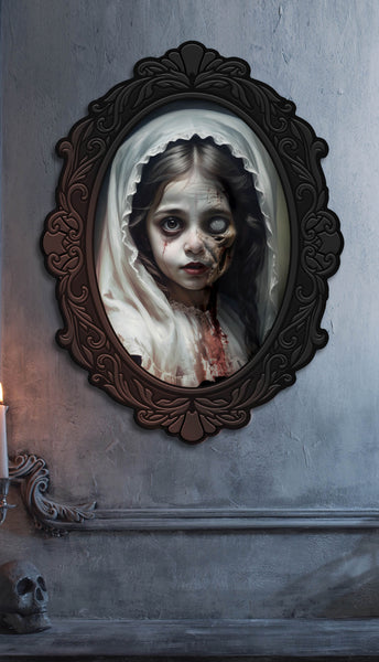 Terrifying Girl Holographic Horror Picture