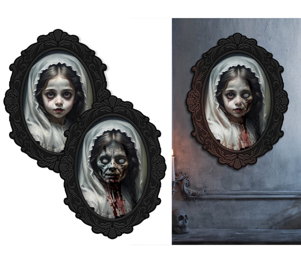 Terrifying Girl Holographic Horror Picture