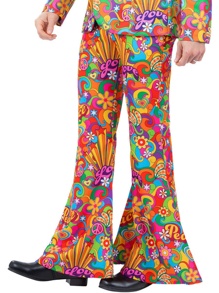 Men's Rainbow Peace Flared Trousers