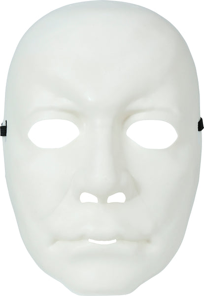 Man's White Face Mask