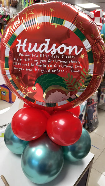 Simple Elf Arrival Special Delivery Balloon Display