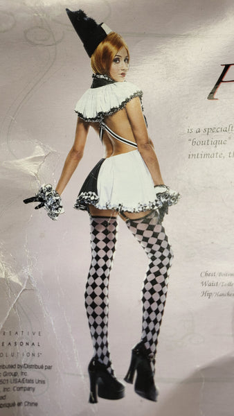 French Kiss Pierrot Clown Costume