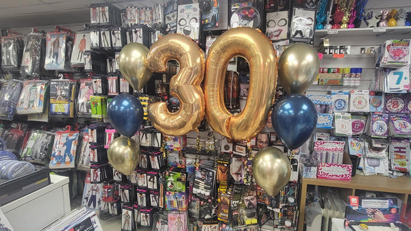 26 Inch Metallic Gold Number 0 Foil Balloon