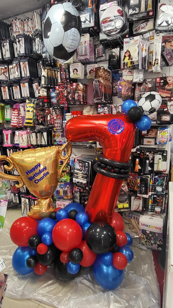 34 Inch Red Number 7 Foil Balloon